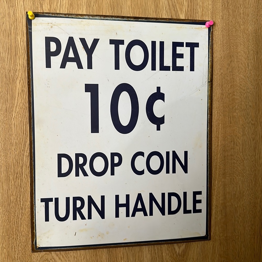 Metal sign